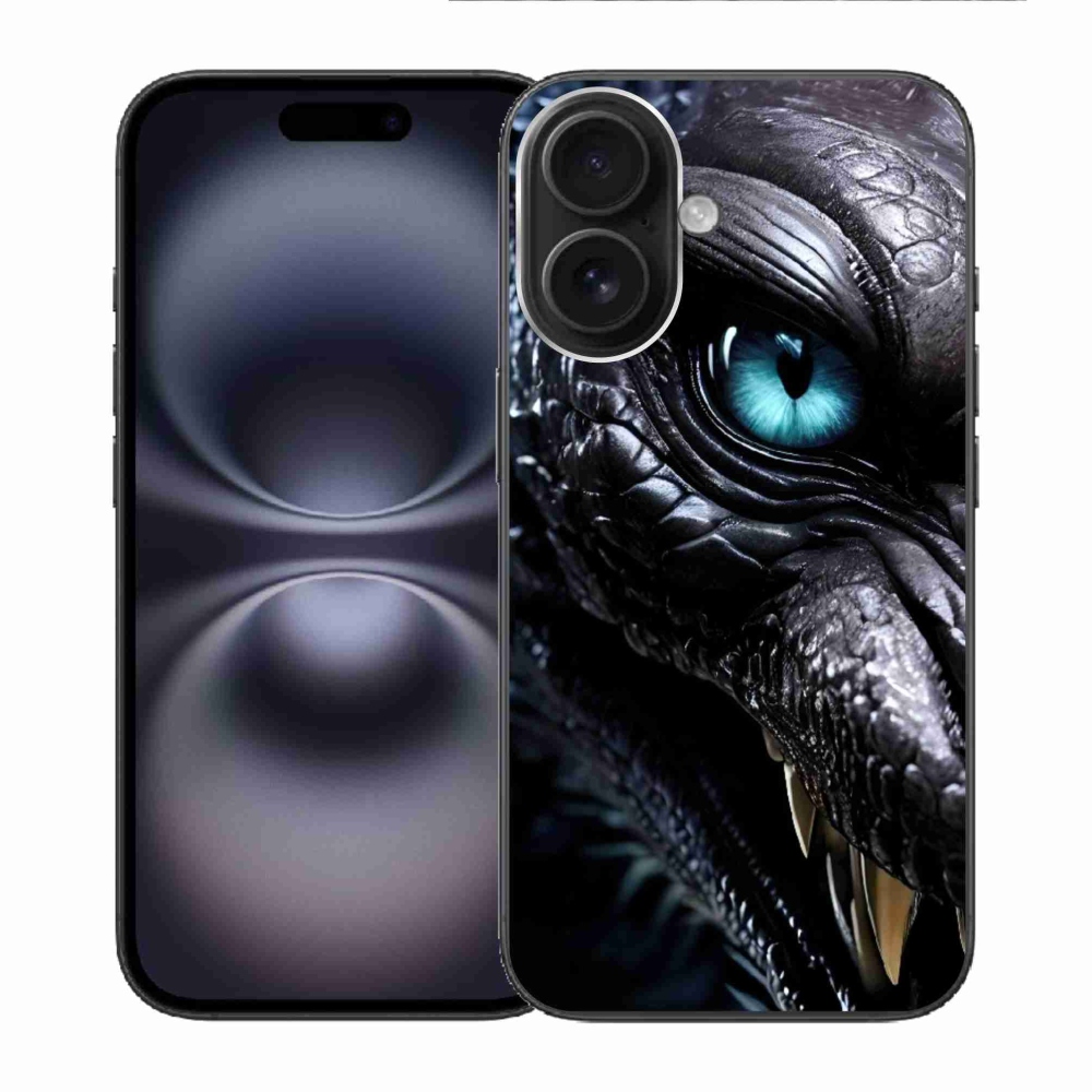 Gelový kryt mmCase na iPhone 16 - dračí pohled