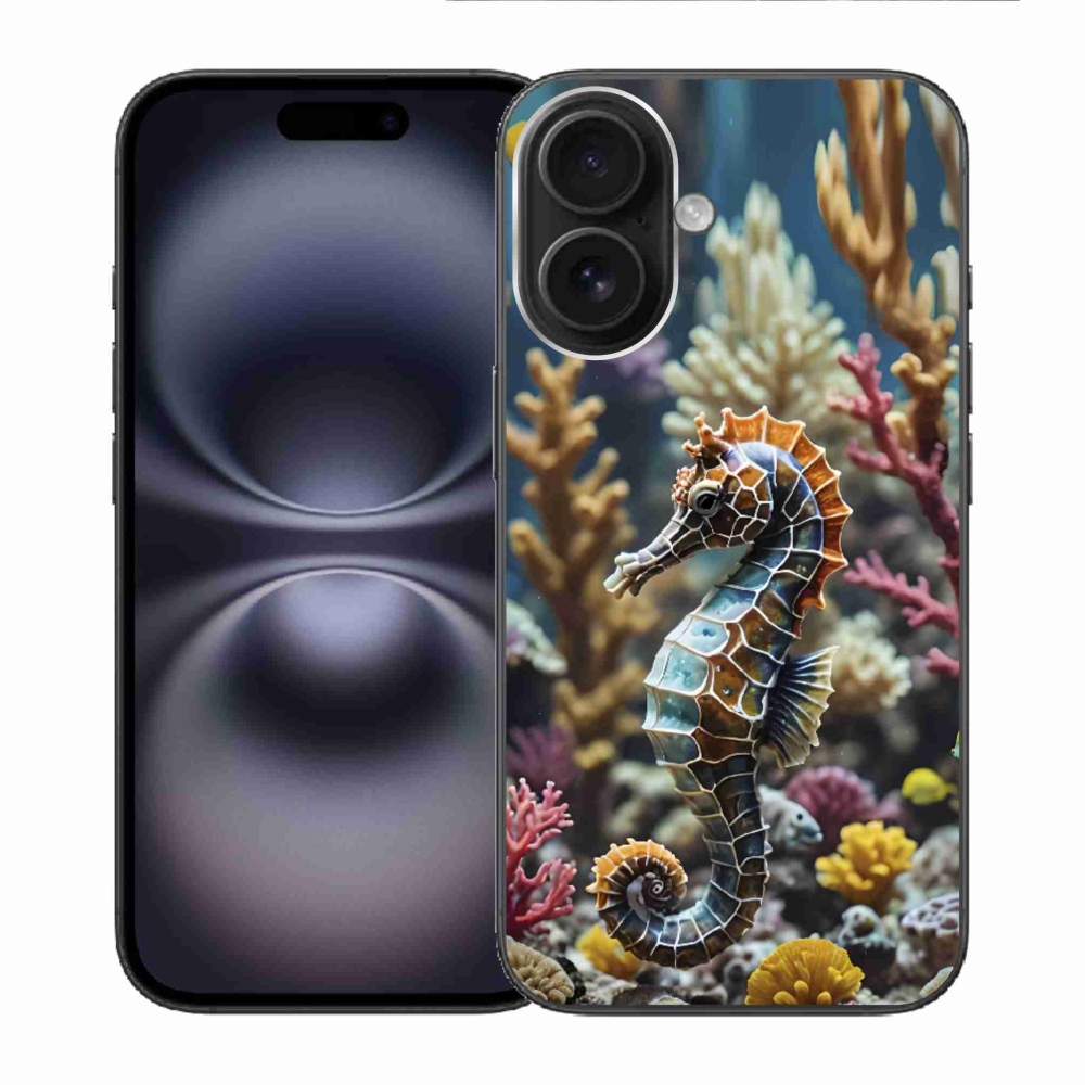 Gelový kryt mmCase na iPhone 16 - mořský koník 2