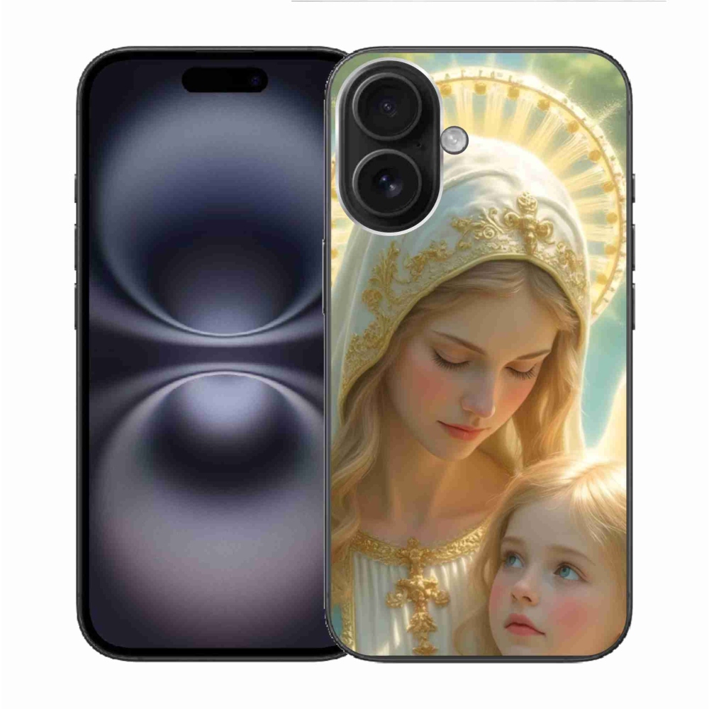 Gelový kryt mmCase na iPhone 16 - náboženský motiv 2
