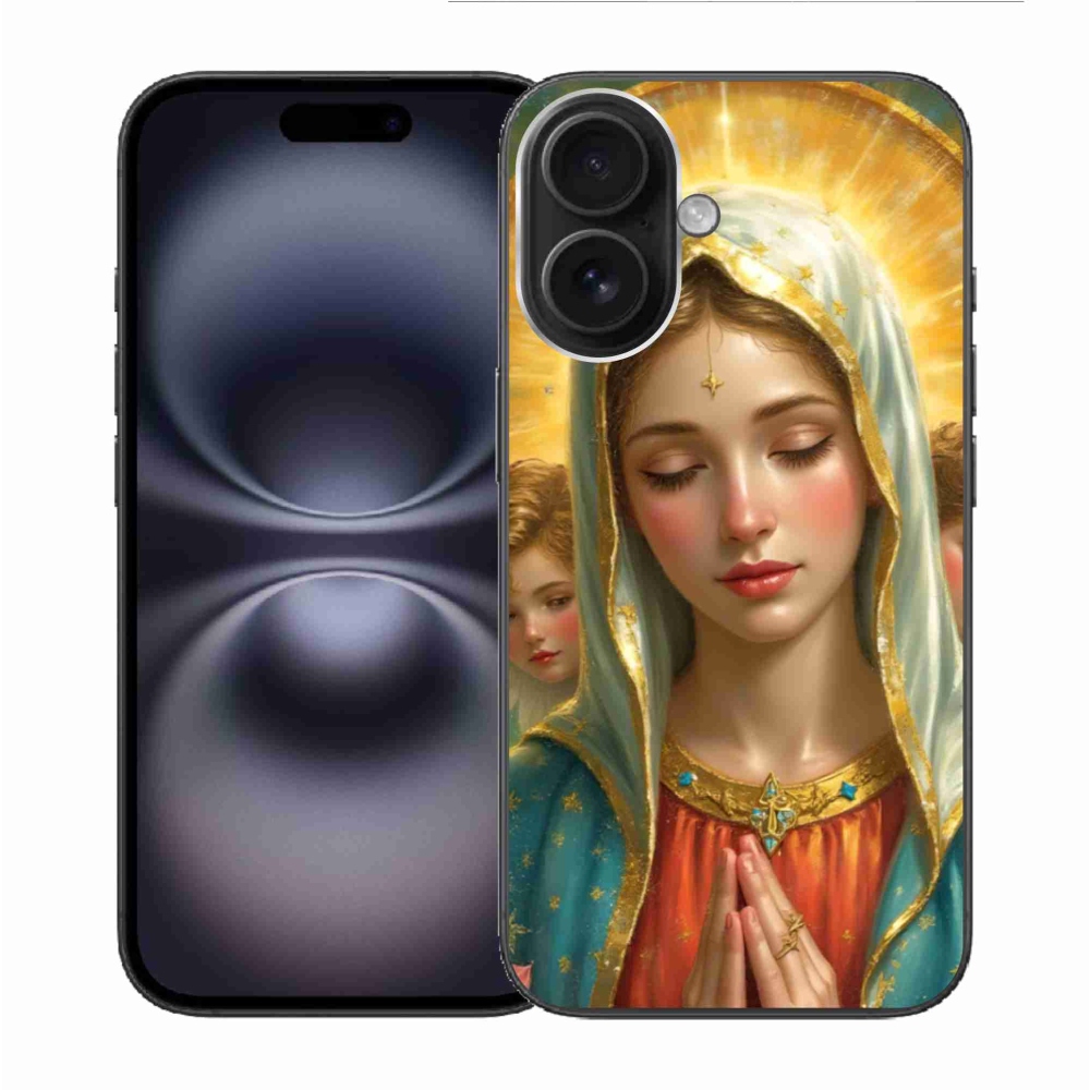 Gelový kryt mmCase na iPhone 16 - náboženský motiv 3