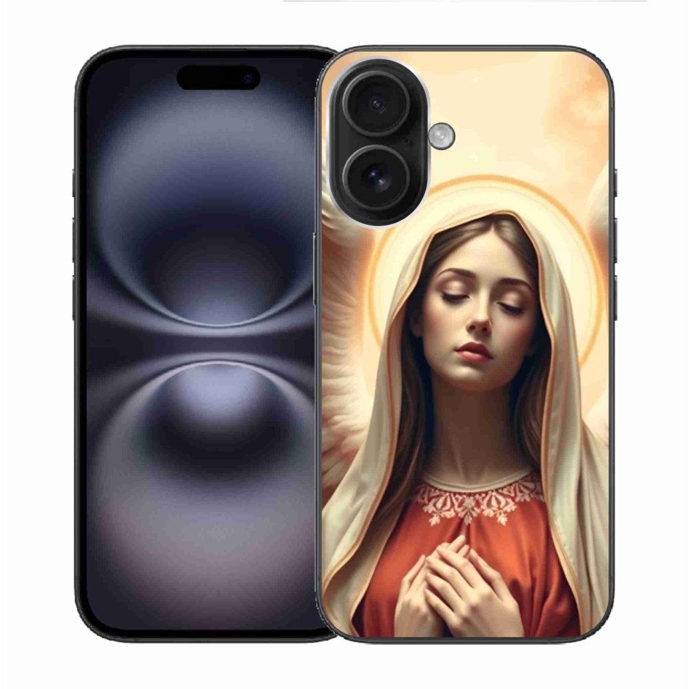 Gelový kryt mmCase na iPhone 16 - náboženský motiv