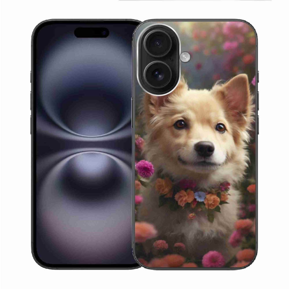 Gelový kryt mmCase na iPhone 16 - německý špic