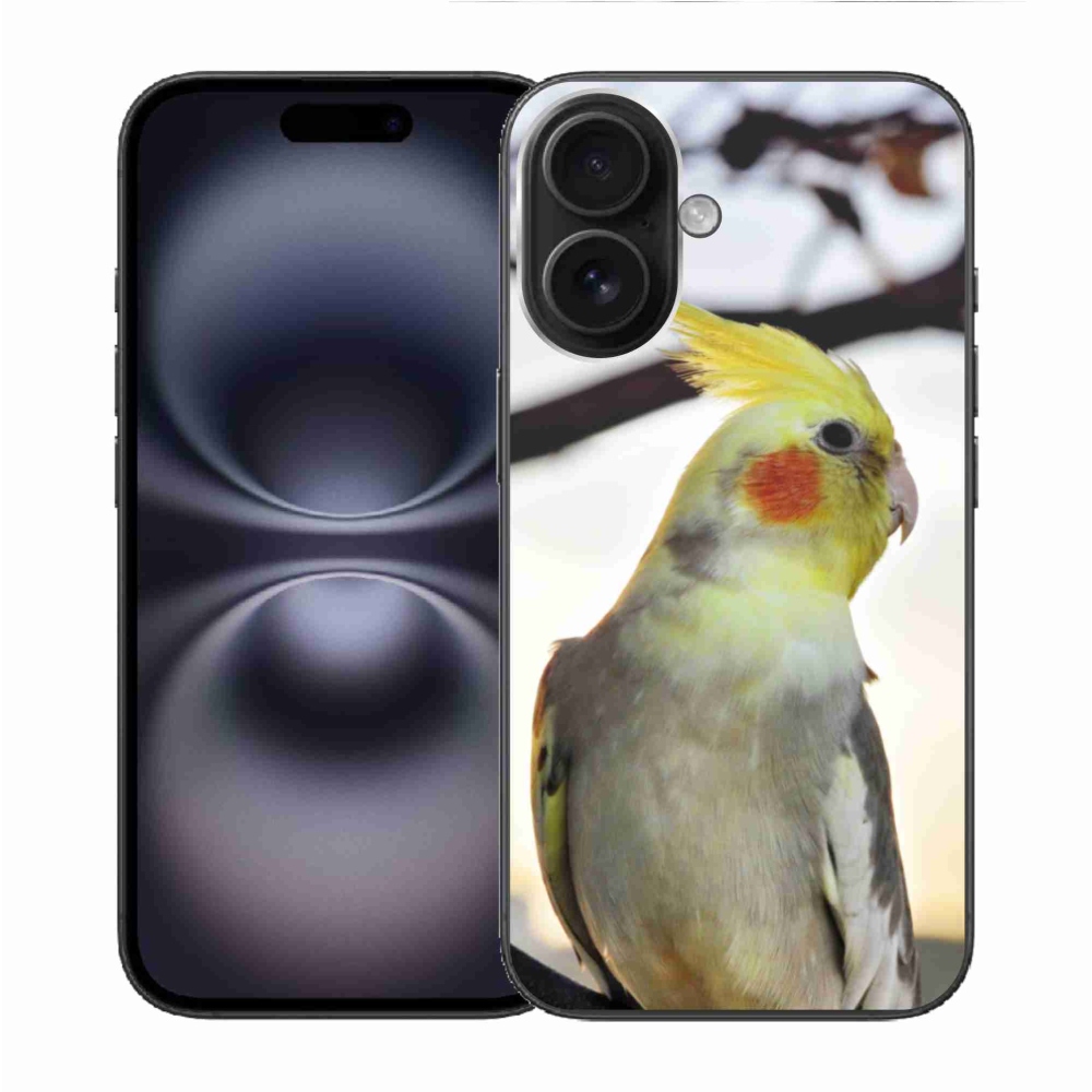Gelový kryt mmCase na iPhone 16 - papoušek korela