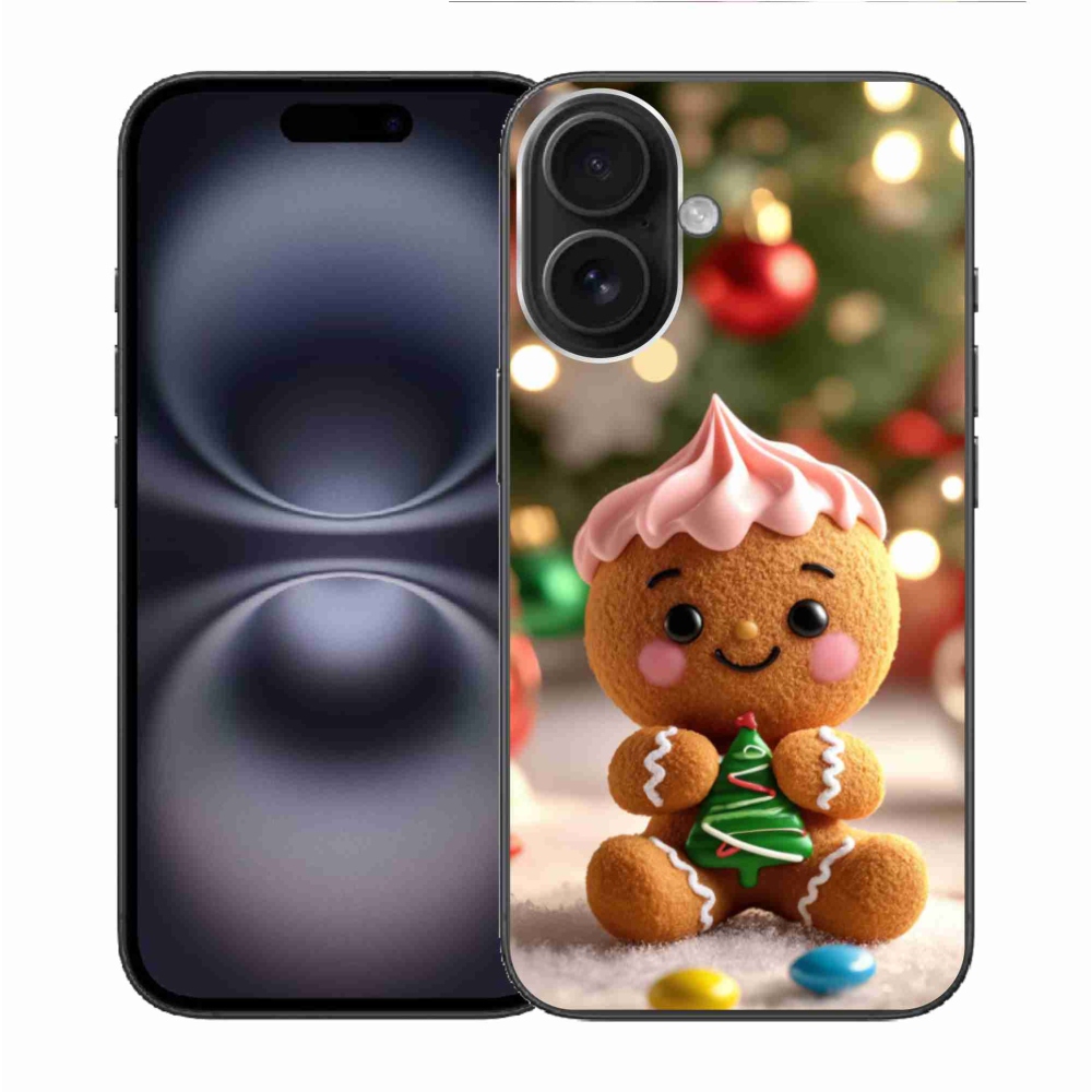 Gelový kryt mmCase na iPhone 16 - perníček