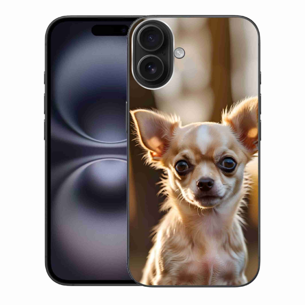 Gelový kryt mmCase na iPhone 16 Plus - čivava 6