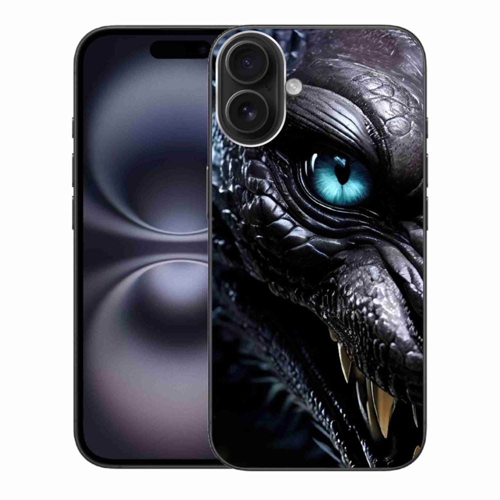 Gelový kryt mmCase na iPhone 16 Plus - dračí pohled