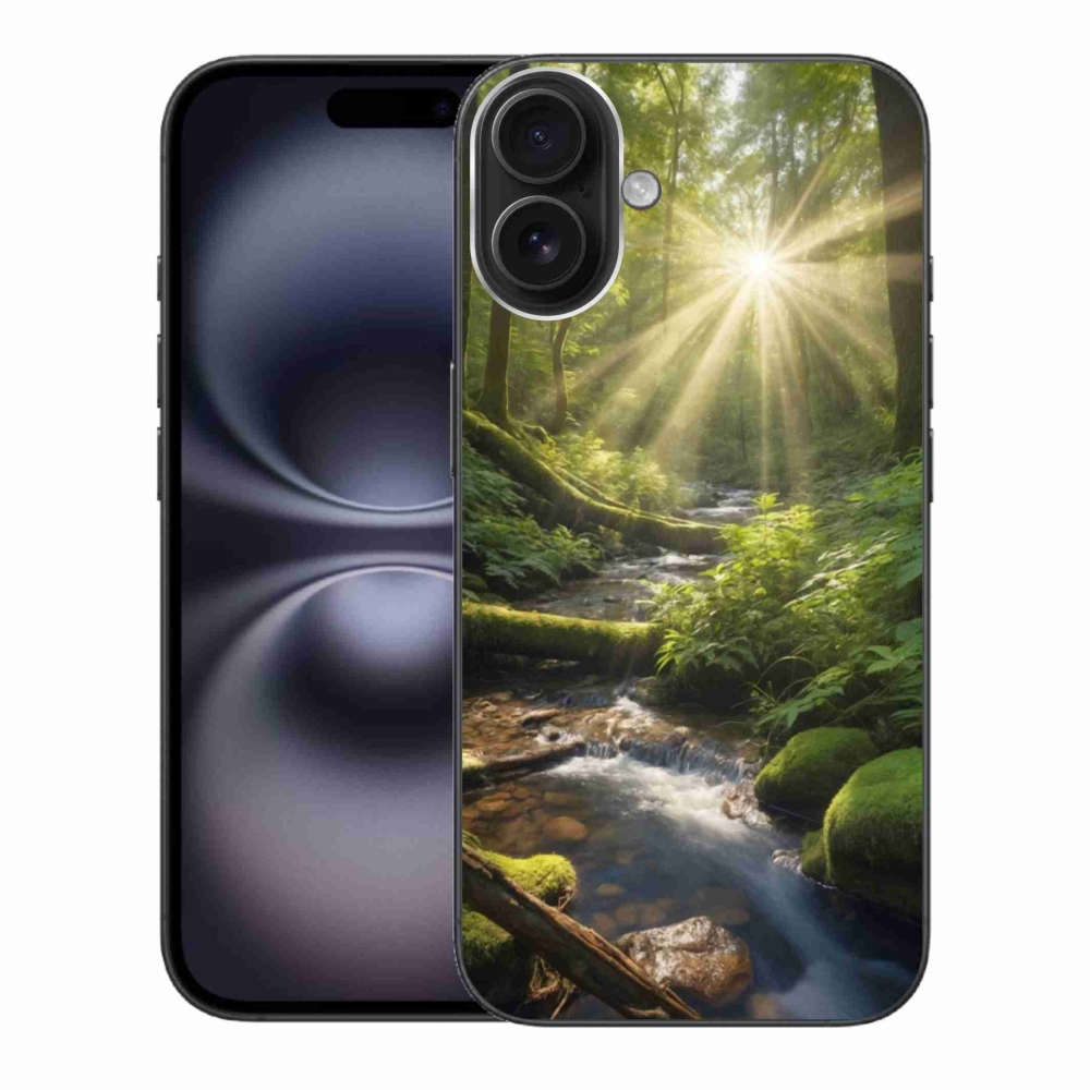 Gelový kryt mmCase na iPhone 16 Plus - hlubina lesa