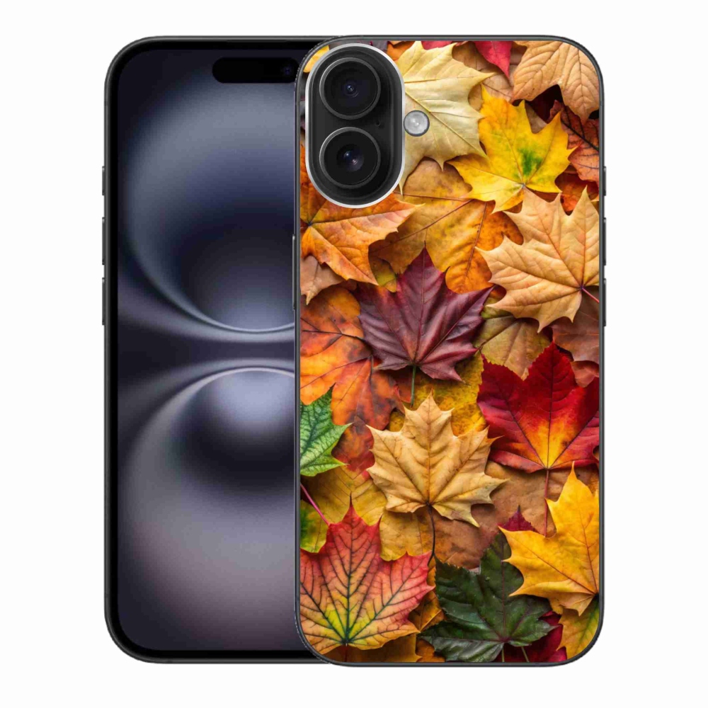 Gelový kryt mmCase na iPhone 16 Plus - javorové listy 2