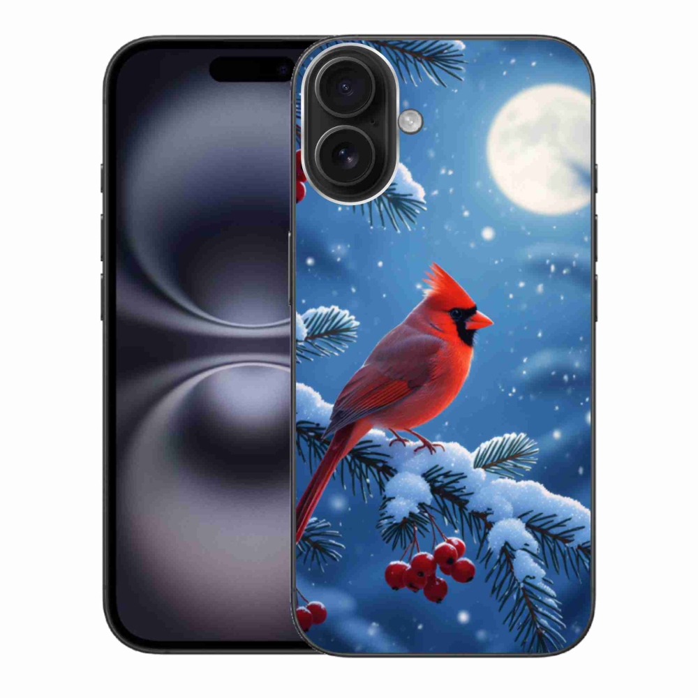 Gelový kryt mmCase na iPhone 16 Plus - kardinál červený