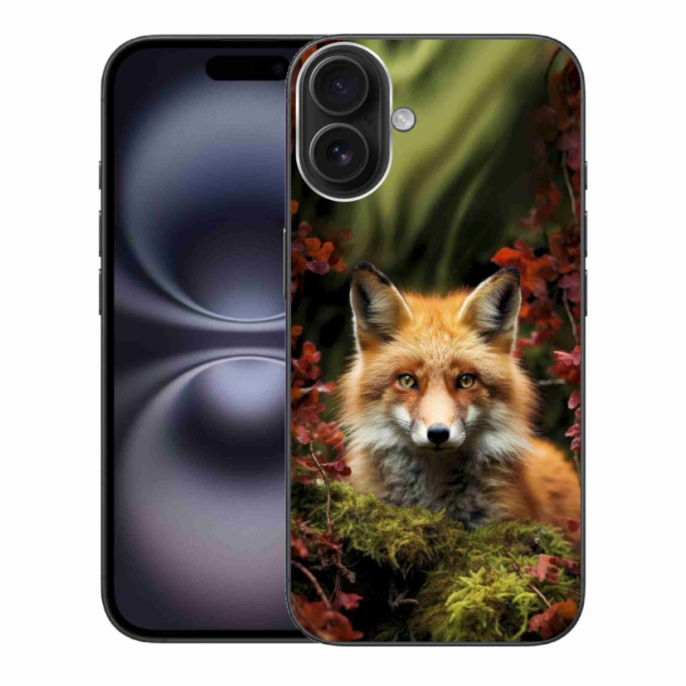 Gelový kryt mmCase na iPhone 16 Plus - liška v lese