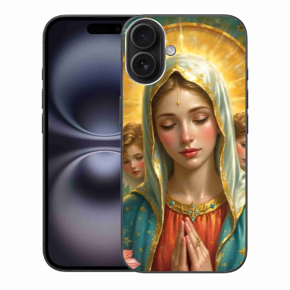 Gelový kryt mmCase na iPhone 16 Plus - náboženský motiv 3