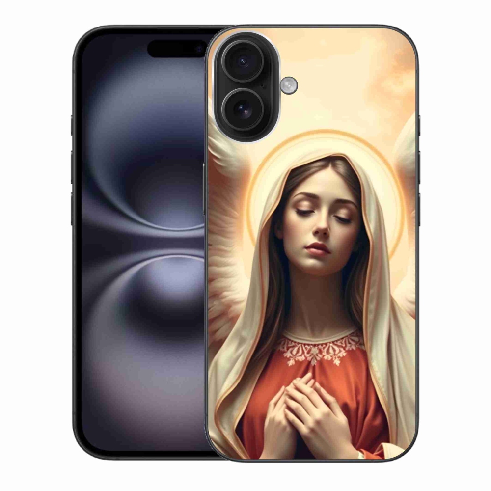 Gelový kryt mmCase na iPhone 16 Plus - náboženský motiv