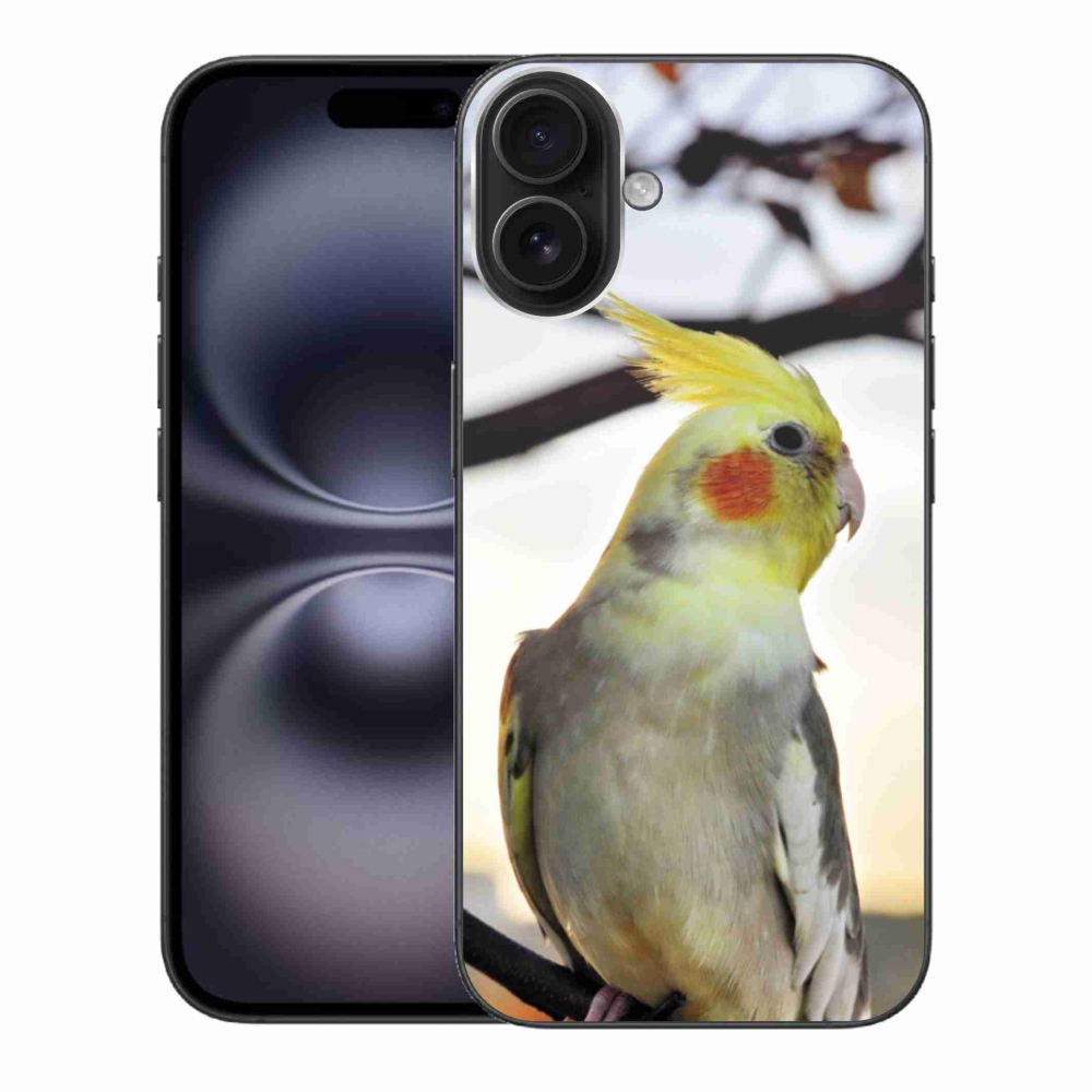 Gelový kryt mmCase na iPhone 16 Plus - papoušek korela