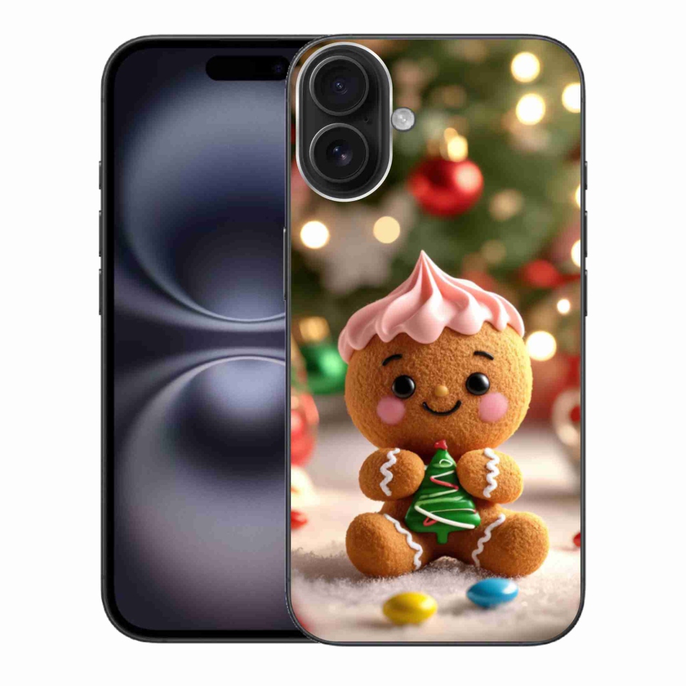 Gelový kryt mmCase na iPhone 16 Plus - perníček