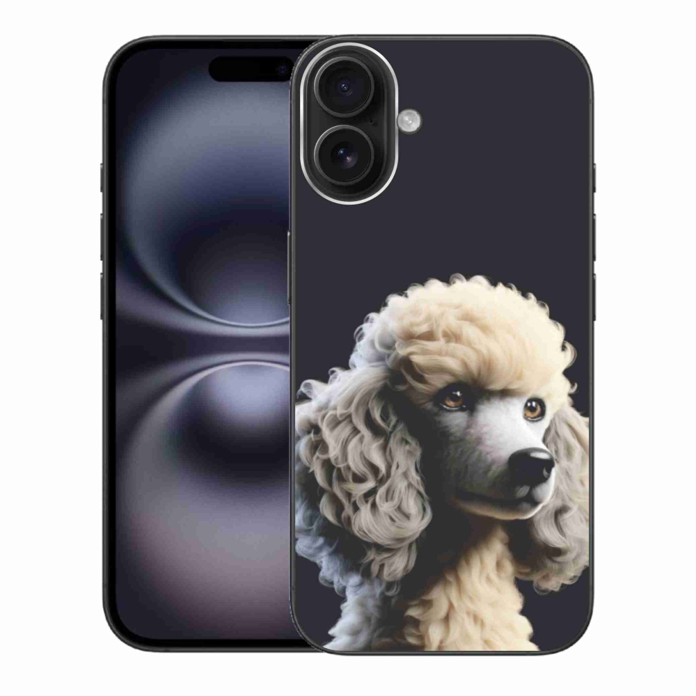 Gelový kryt mmCase na iPhone 16 Plus - pudl