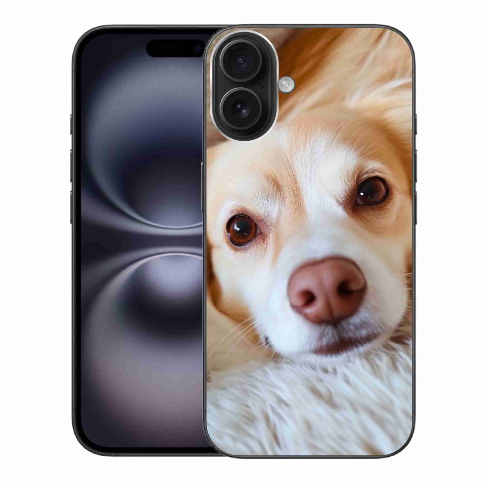 Gelový kryt mmCase na iPhone 16 Plus - Roztomilá čivava