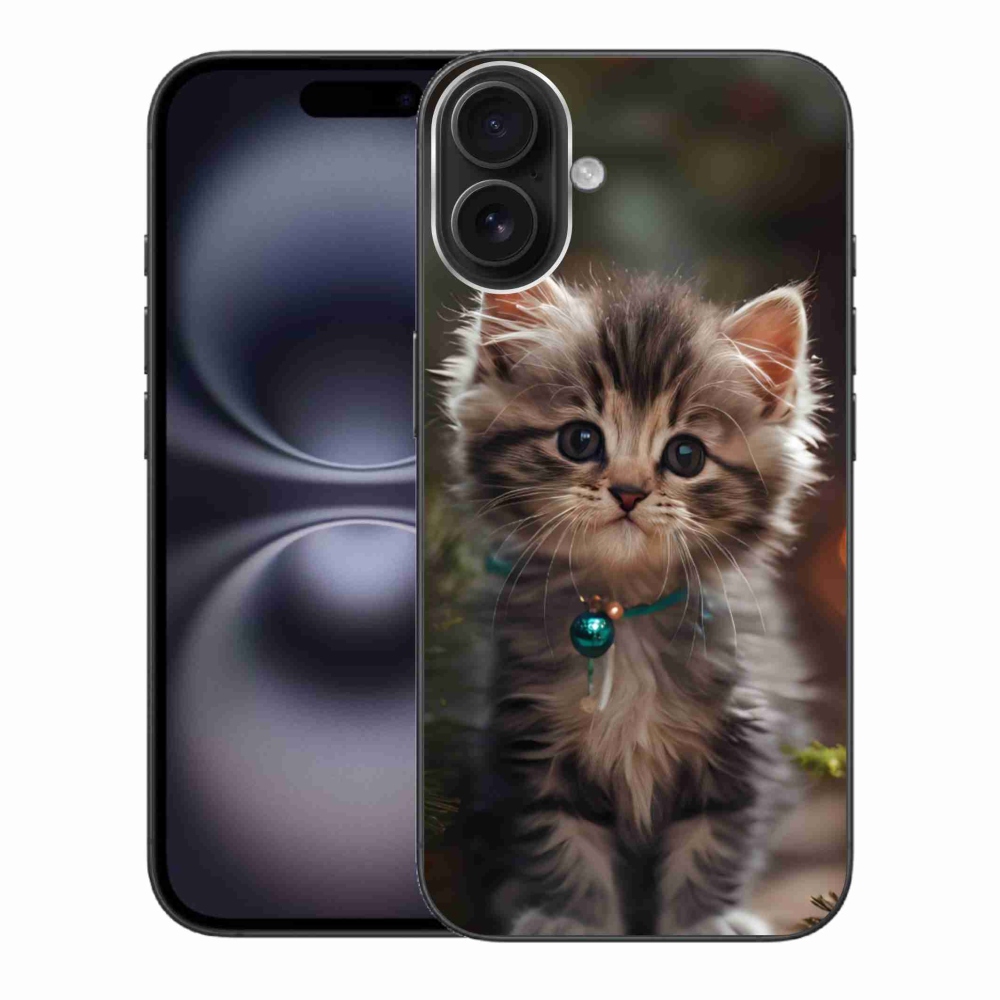 Gelový kryt mmCase na iPhone 16 Plus - roztomilé kotě 11