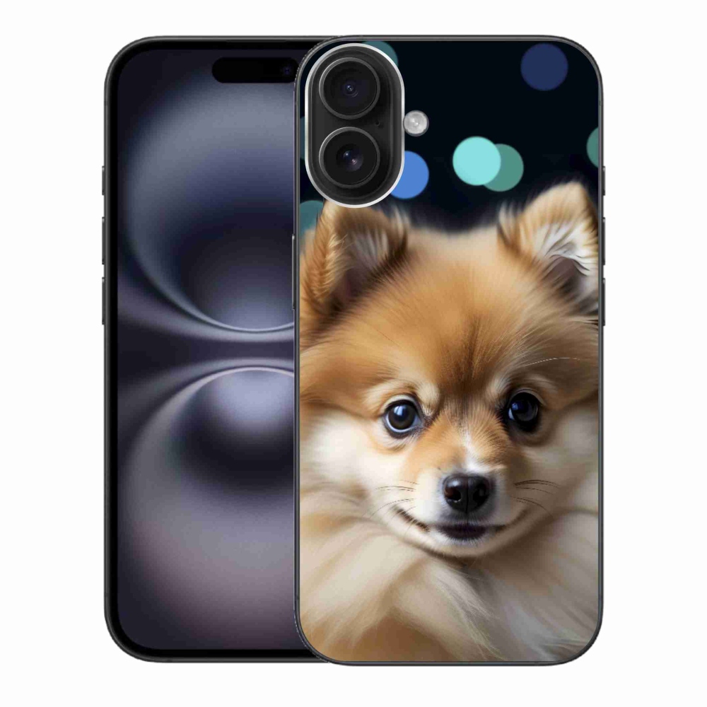 Gelový kryt mmCase na iPhone 16 Plus - roztomilý pomeranian