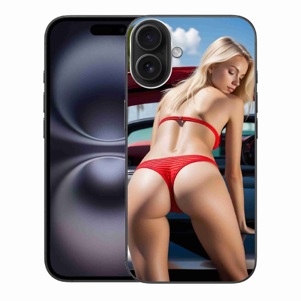 Gelový kryt mmCase na iPhone 16 Plus - sexy žena 2