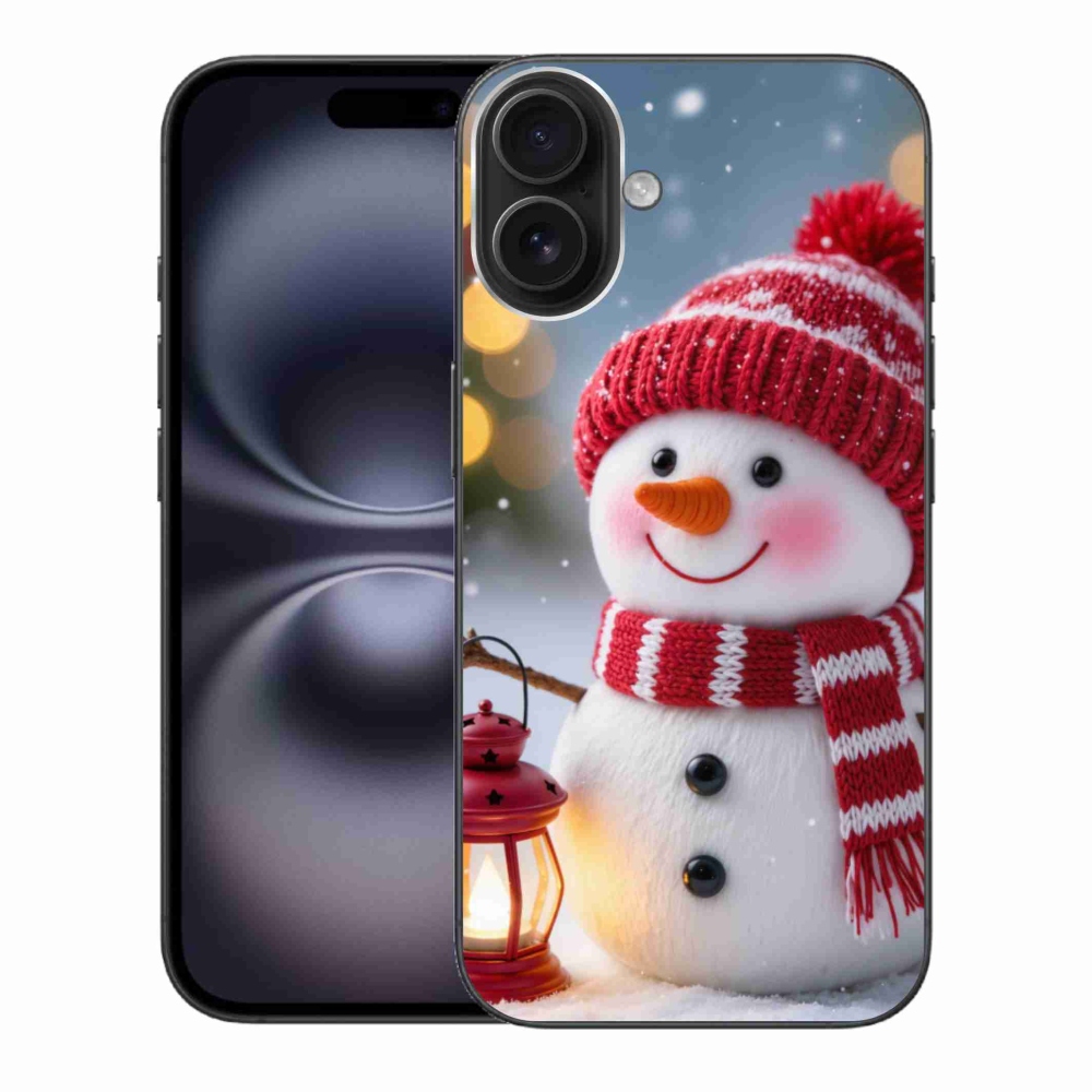 Gelový kryt mmCase na iPhone 16 Plus - sněhulák 2