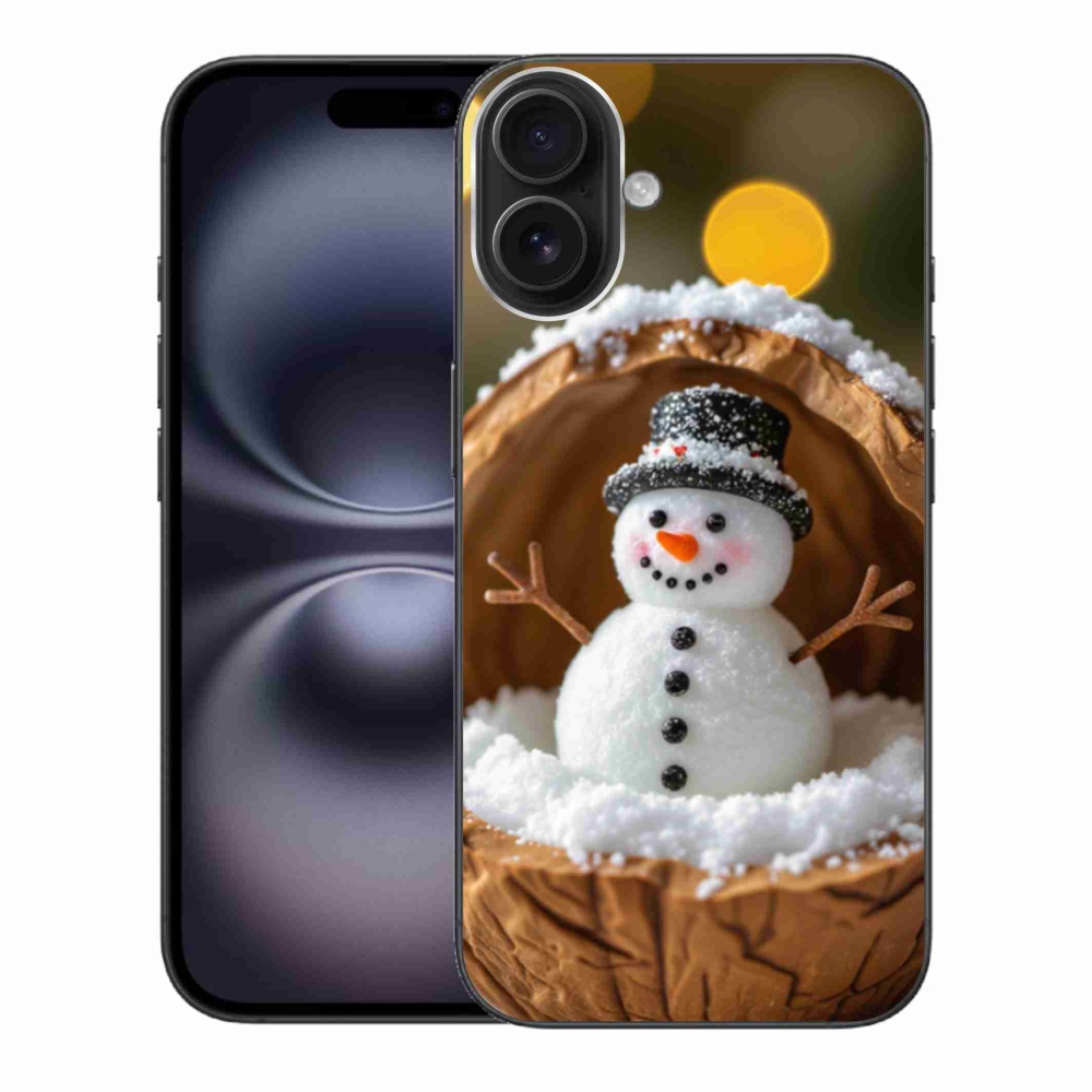Gelový kryt mmCase na iPhone 16 Plus - sněhulák 4