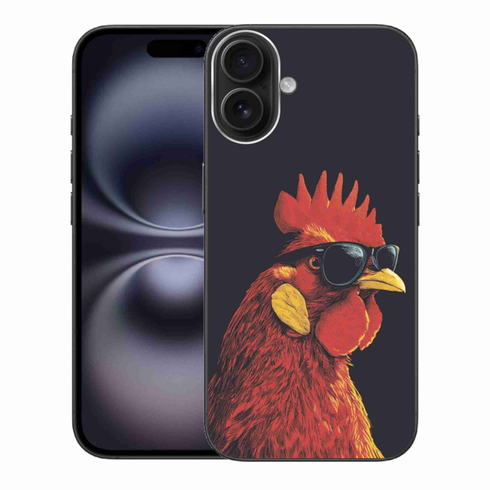 Gelový kryt mmCase na iPhone 16 Plus - stylový kohout