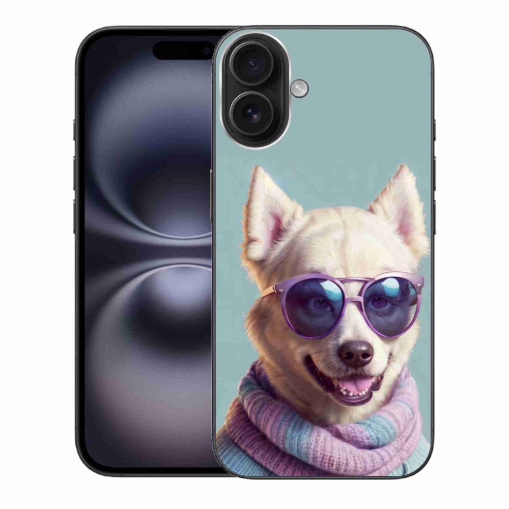 Gelový kryt mmCase na iPhone 16 Plus - stylový německý špic