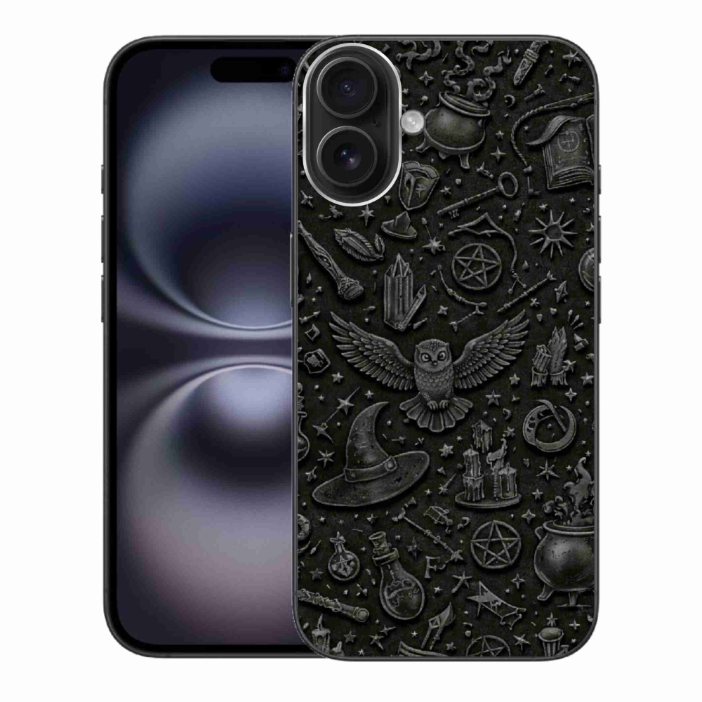 Gelový kryt mmCase na iPhone 16 Plus - tmavý magický svět