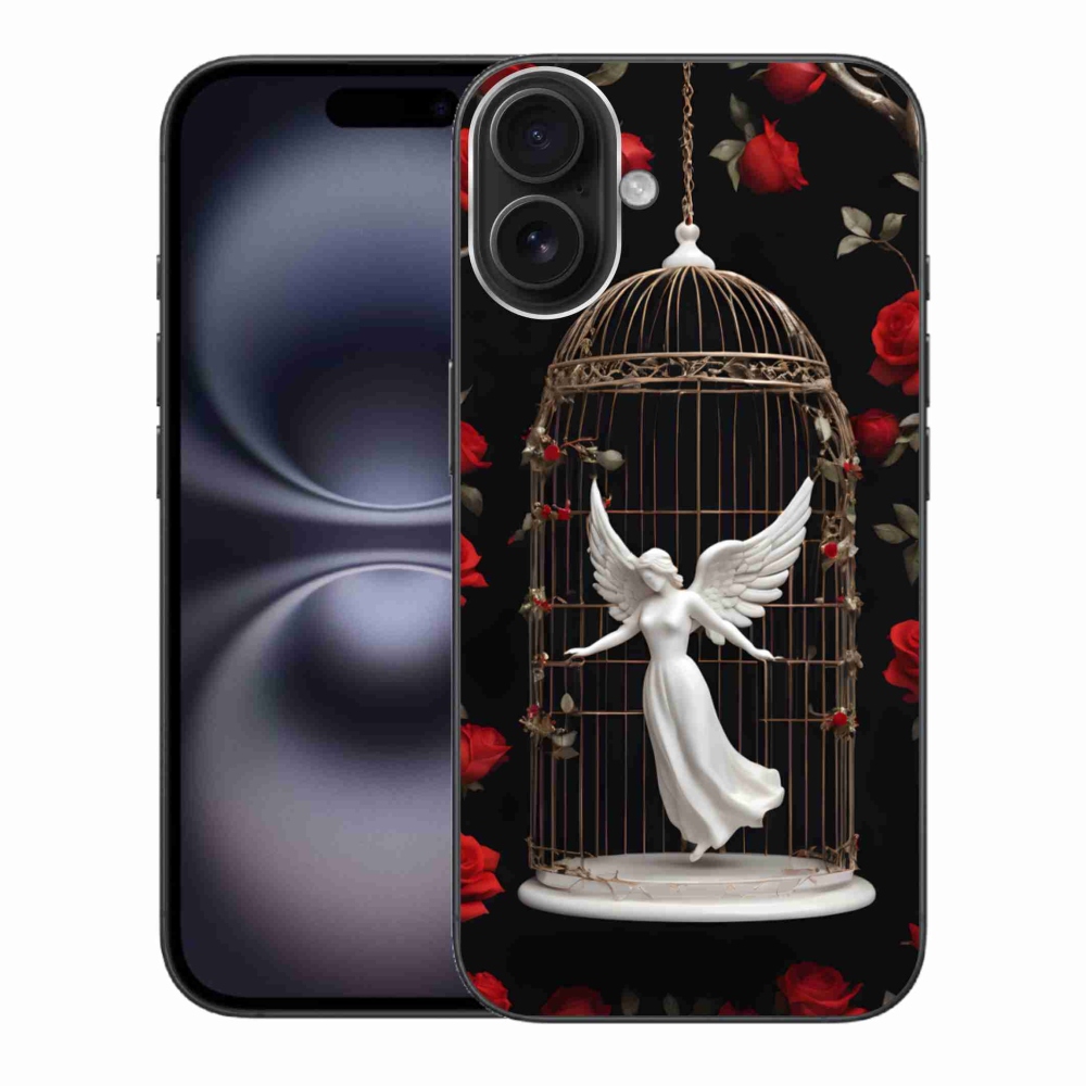 Gelový kryt mmCase na iPhone 16 Plus - uvězněný anděl