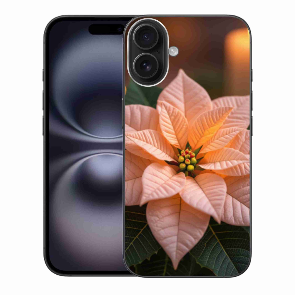 Gelový kryt mmCase na iPhone 16 Plus - vánoční hvězda