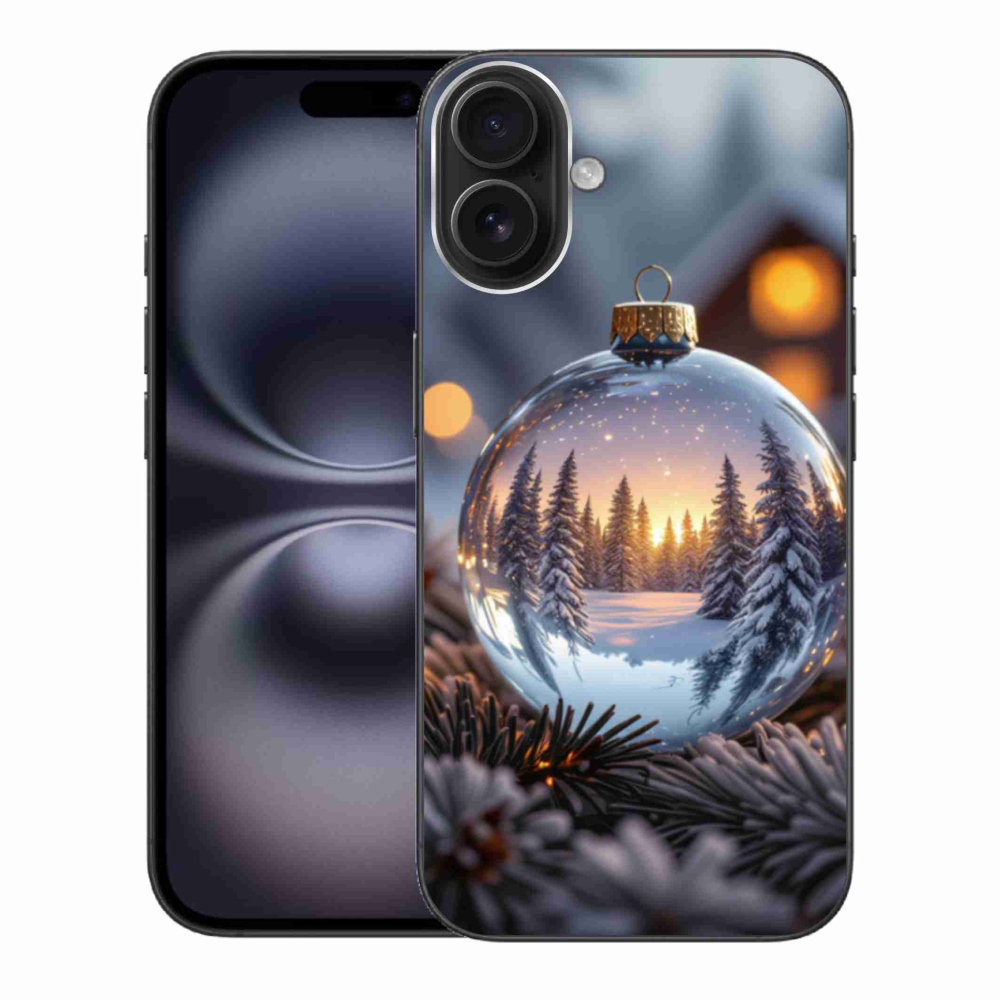 Gelový kryt mmCase na iPhone 16 Plus - vánoční ozdoba