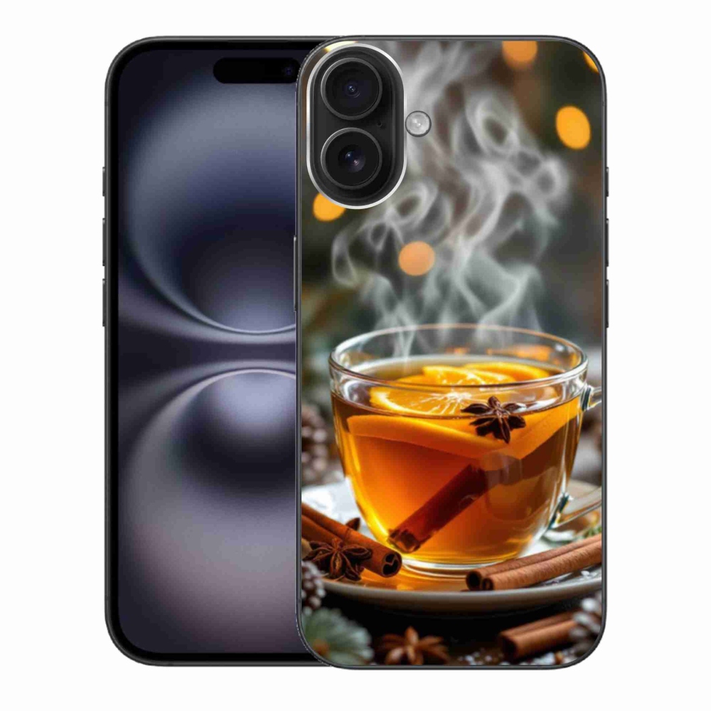 Gelový kryt mmCase na iPhone 16 Plus - vánoční punč