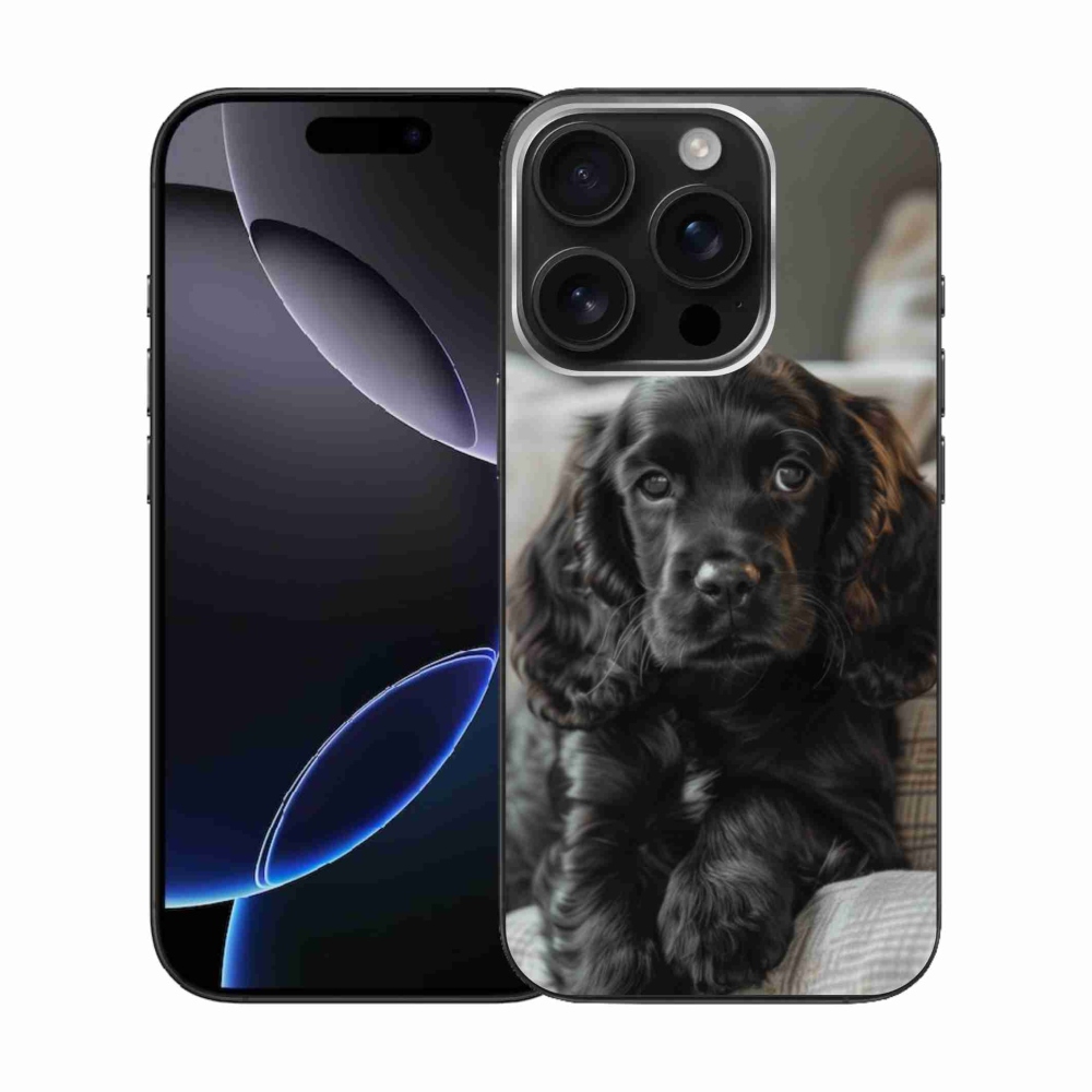 Gelový kryt mmCase na iPhone 16 Pro - anglický kokršpaněl