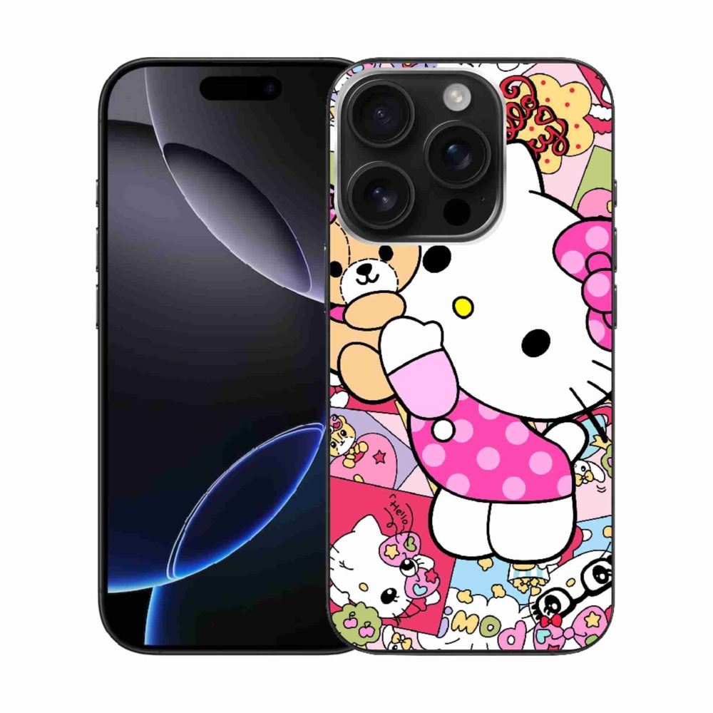 Gelový kryt mmCase na iPhone 16 Pro - cute kitty