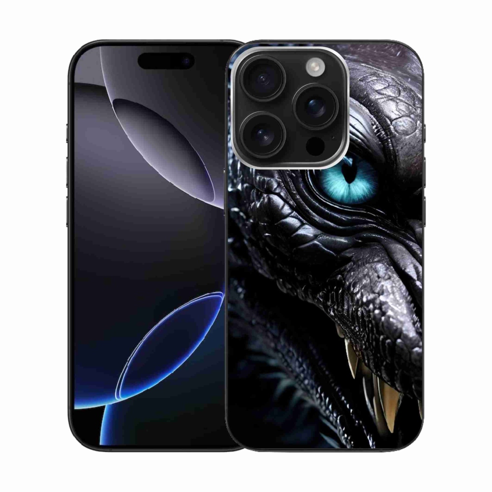 Gelový kryt mmCase na iPhone 16 Pro - dračí pohled