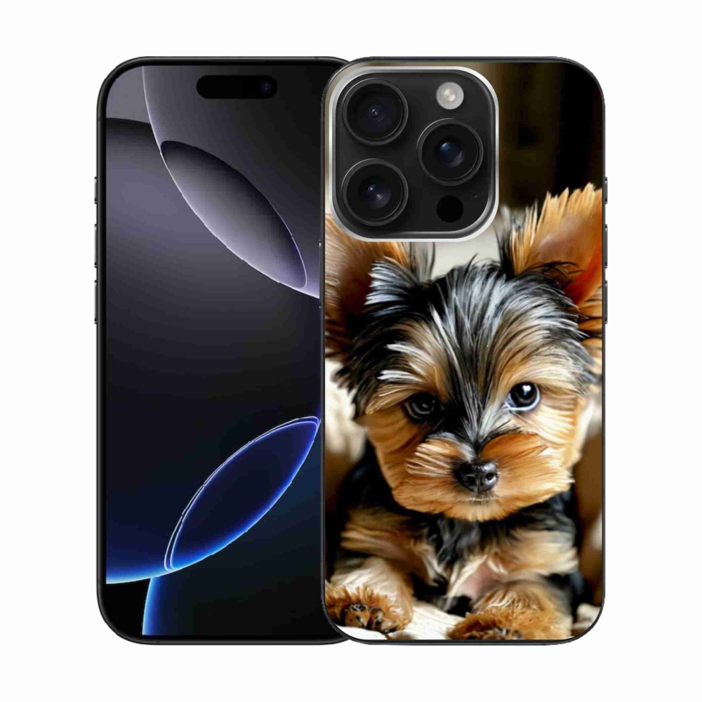 Gelový kryt mmCase na iPhone 16 Pro - jorkšír 11