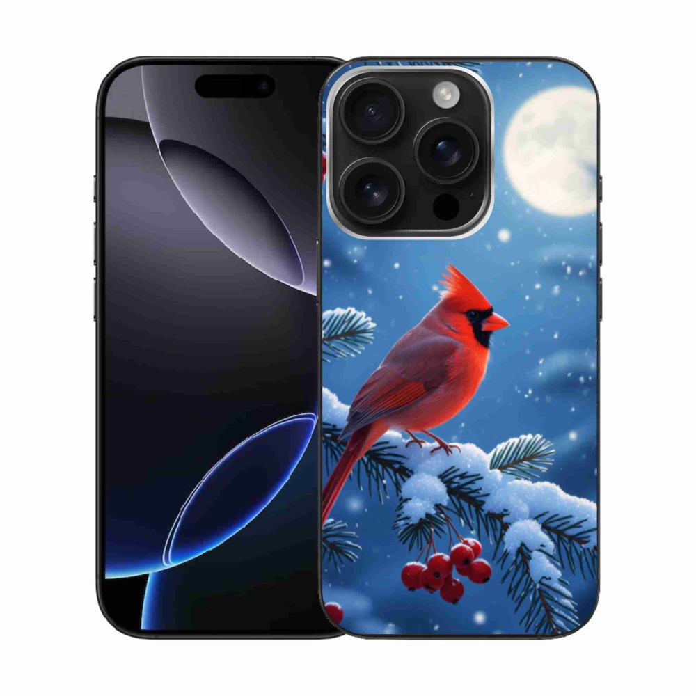 Gelový kryt mmCase na iPhone 16 Pro - kardinál červený