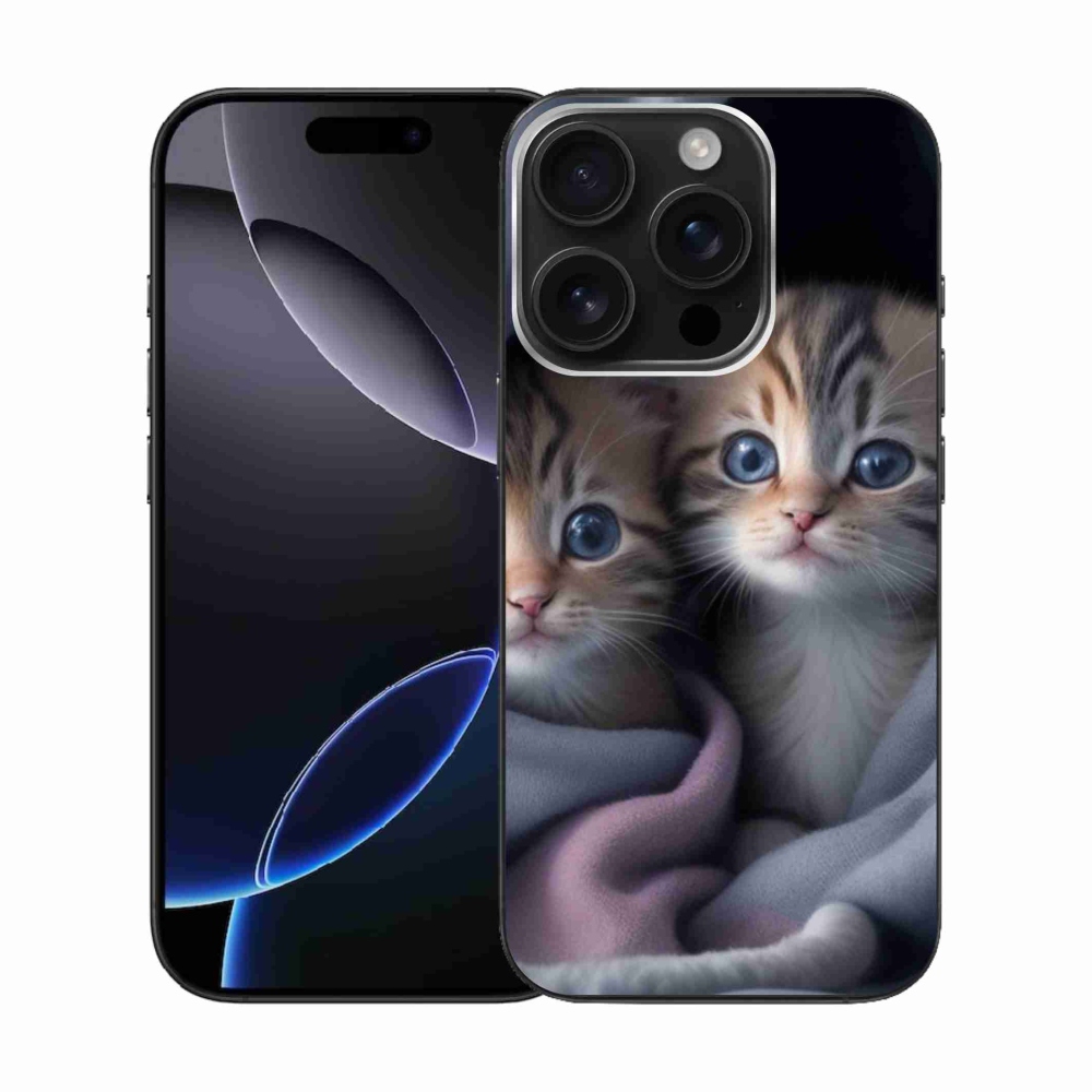 Gelový kryt mmCase na iPhone 16 Pro - kočičí duo 2