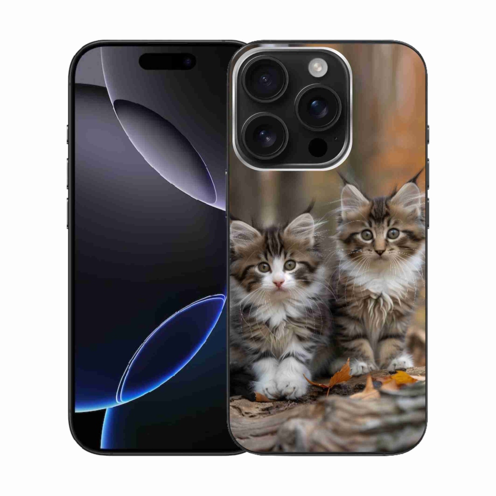 Gelový kryt mmCase na iPhone 16 Pro - kočičí duo 3