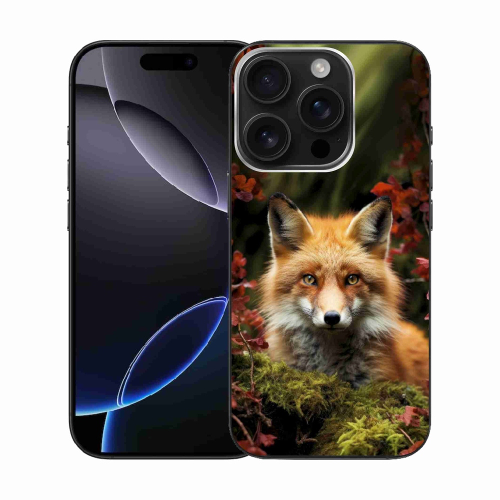 Gelový kryt mmCase na iPhone 16 Pro - liška v lese