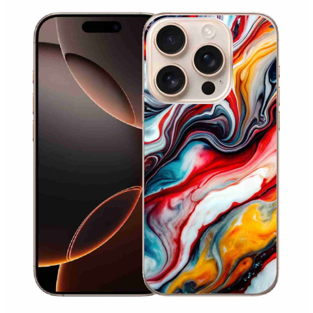 Gelový kryt mmCase na iPhone 16 Pro Max - abstraktní motiv 35
