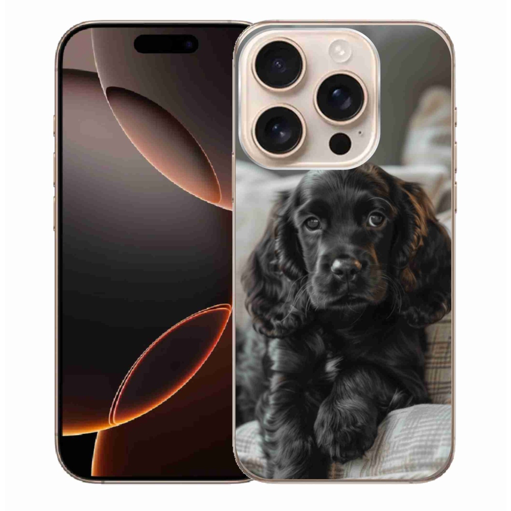 Gelový kryt mmCase na iPhone 16 Pro Max - anglický kokršpaněl