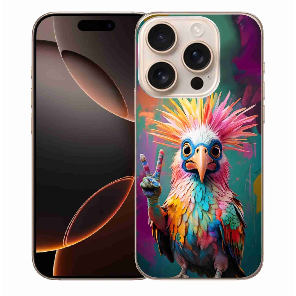 Gelový kryt mmCase na iPhone 16 Pro Max - barevný rebel