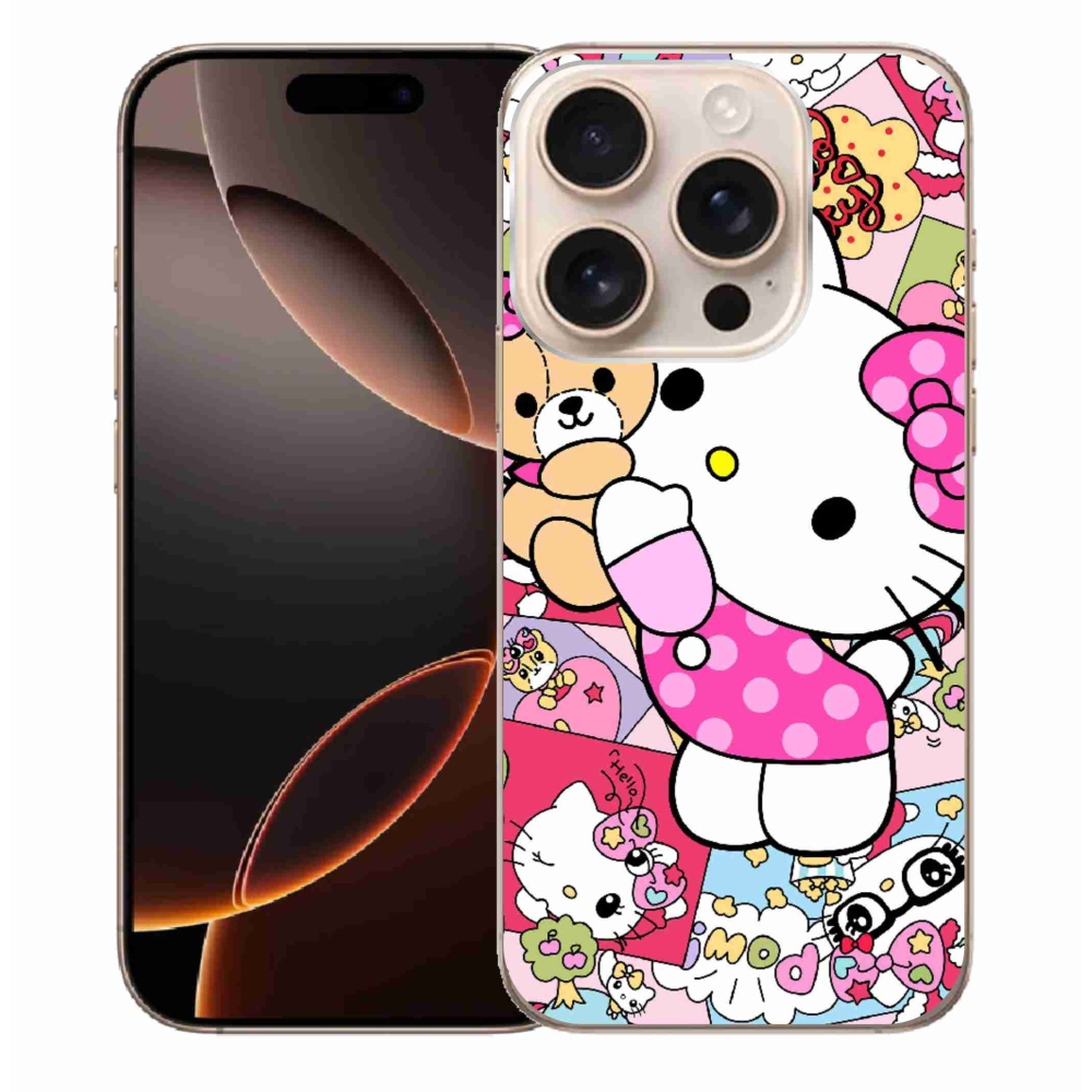 Gelový kryt mmCase na iPhone 16 Pro Max - cute kitty