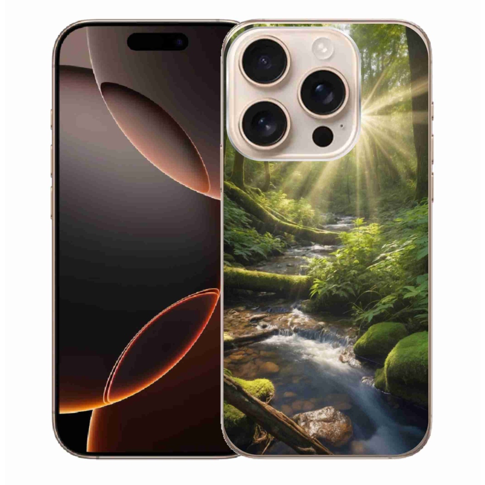 Gelový kryt mmCase na iPhone 16 Pro Max - hlubina lesa