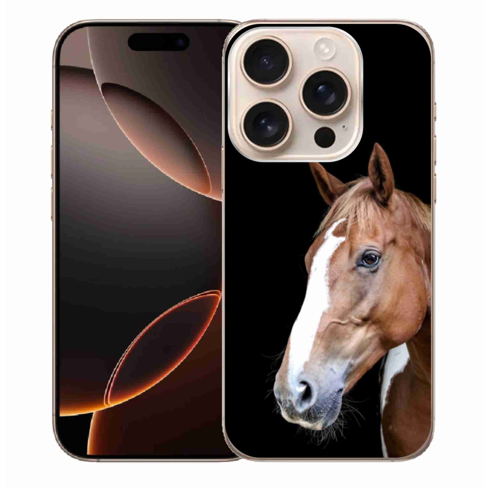 Gelový kryt mmCase na iPhone 16 Pro Max - hnědý kůň 3