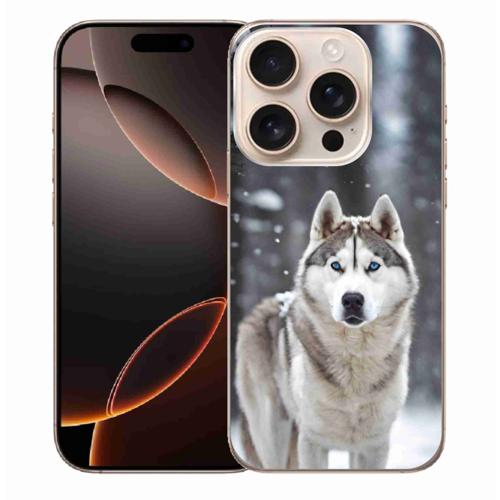 Gelový kryt mmCase na iPhone 16 Pro Max - husky 2