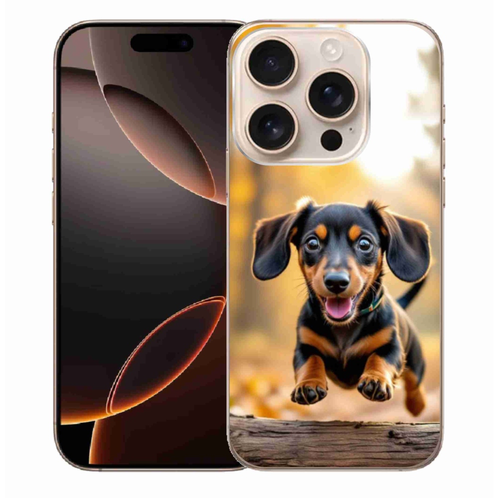 Gelový kryt mmCase na iPhone 16 Pro Max - jezevčík 2