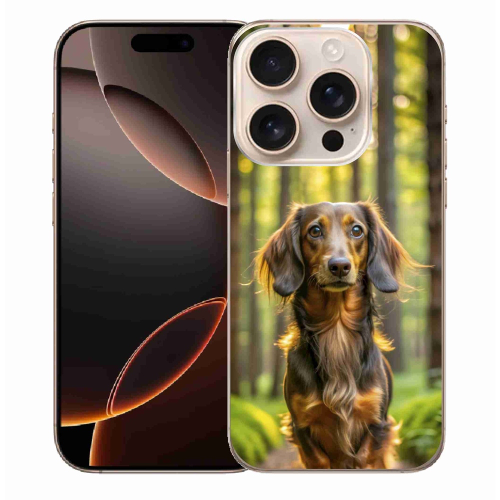 Gelový kryt mmCase na iPhone 16 Pro Max - jezevčík 4