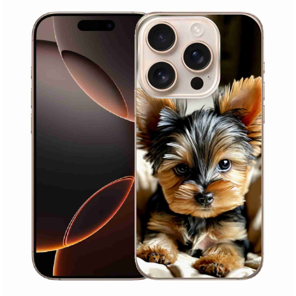 Gelový kryt mmCase na iPhone 16 Pro Max - jorkšír 11